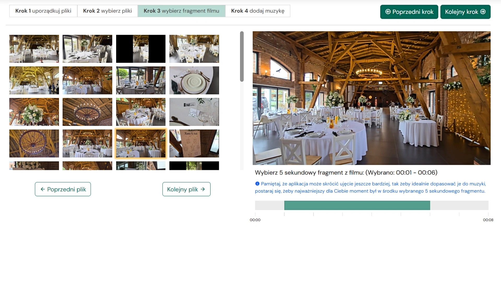 Gotowy teledysk z wesela do pobrania i udostępnienia