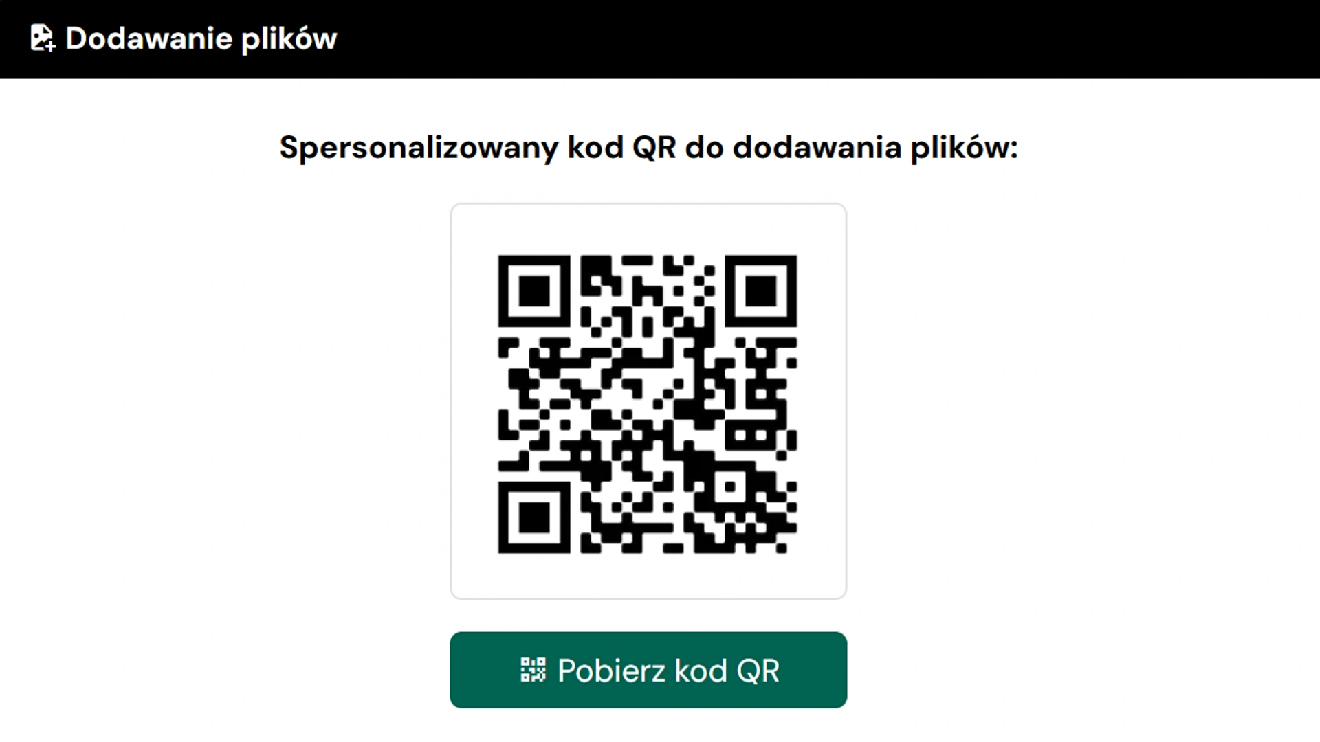Wczesny dostęp do kodu QR