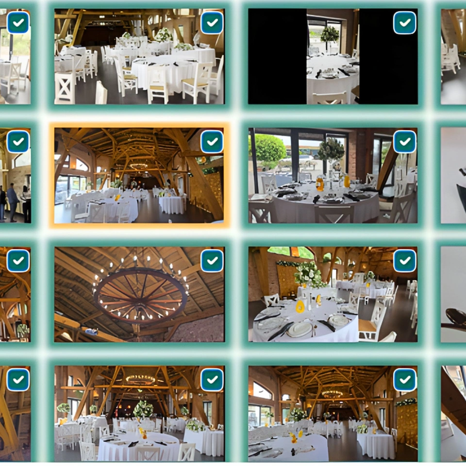 Wybór klipów i muzyki w edytorze wideo weselnym