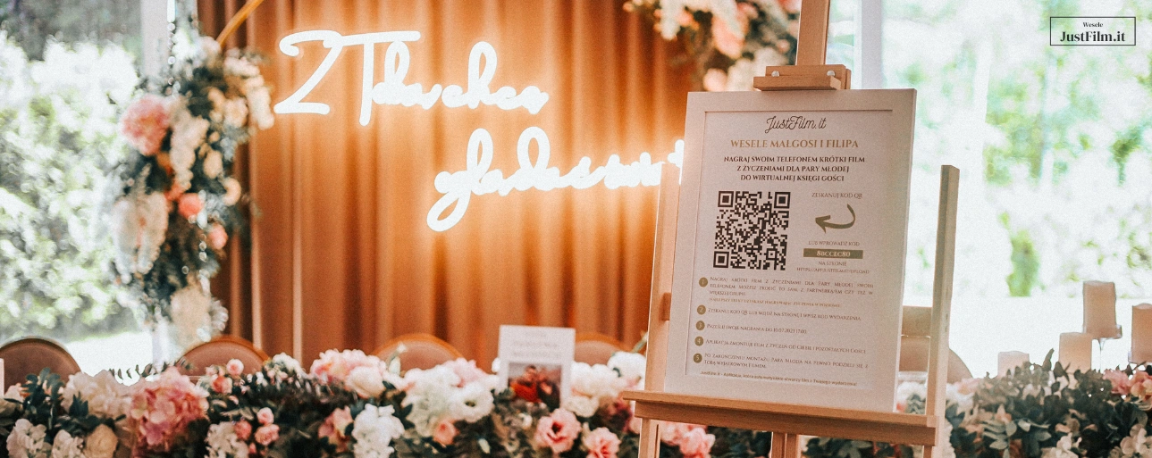 QR code at a wedding - where should you place it?