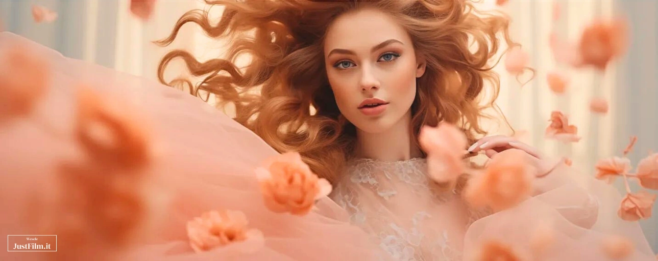 Using the Peach Fuzz color at a 2024 wedding