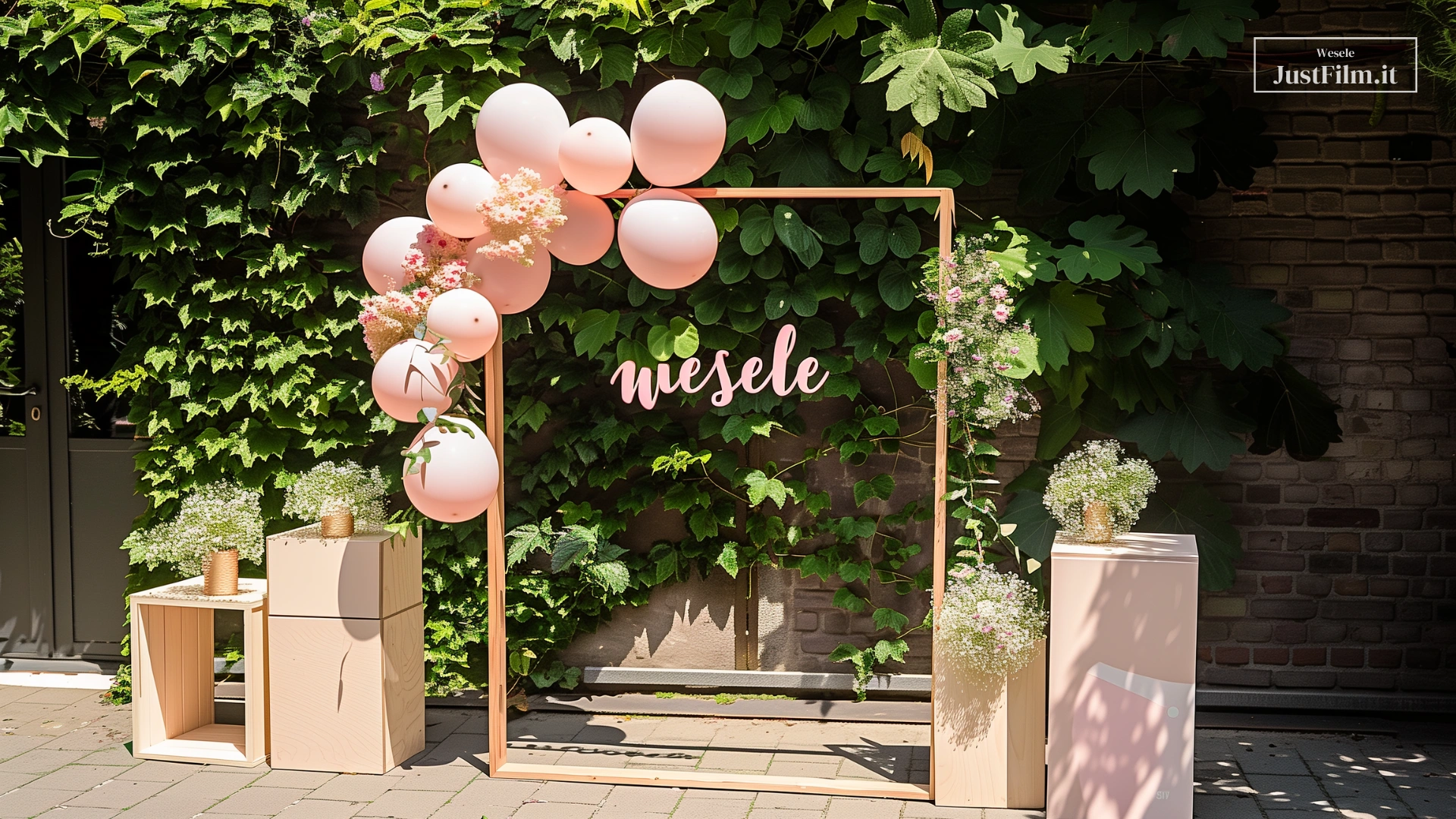 Wedding photo wall