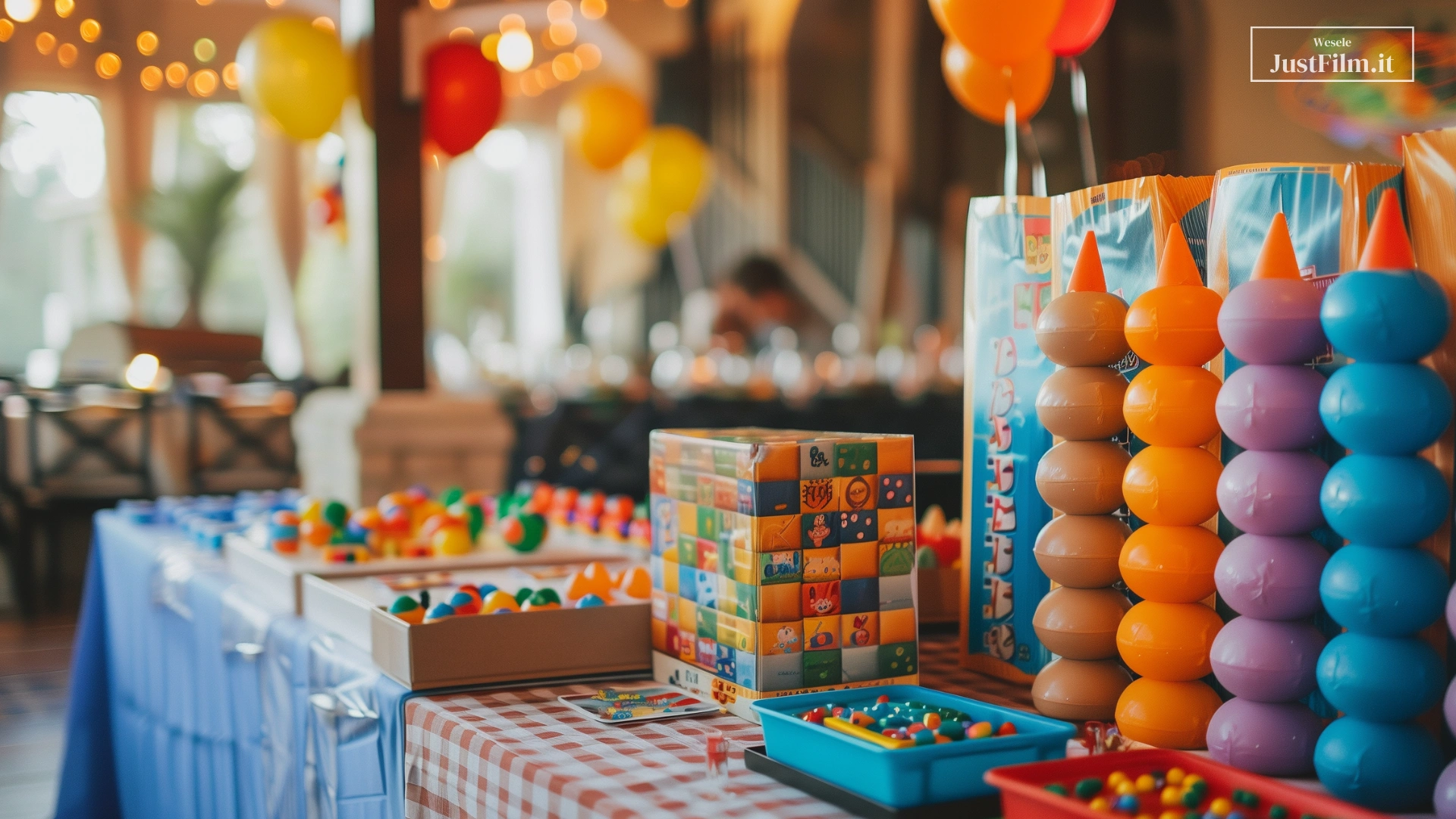 Attractions for children at a wedding