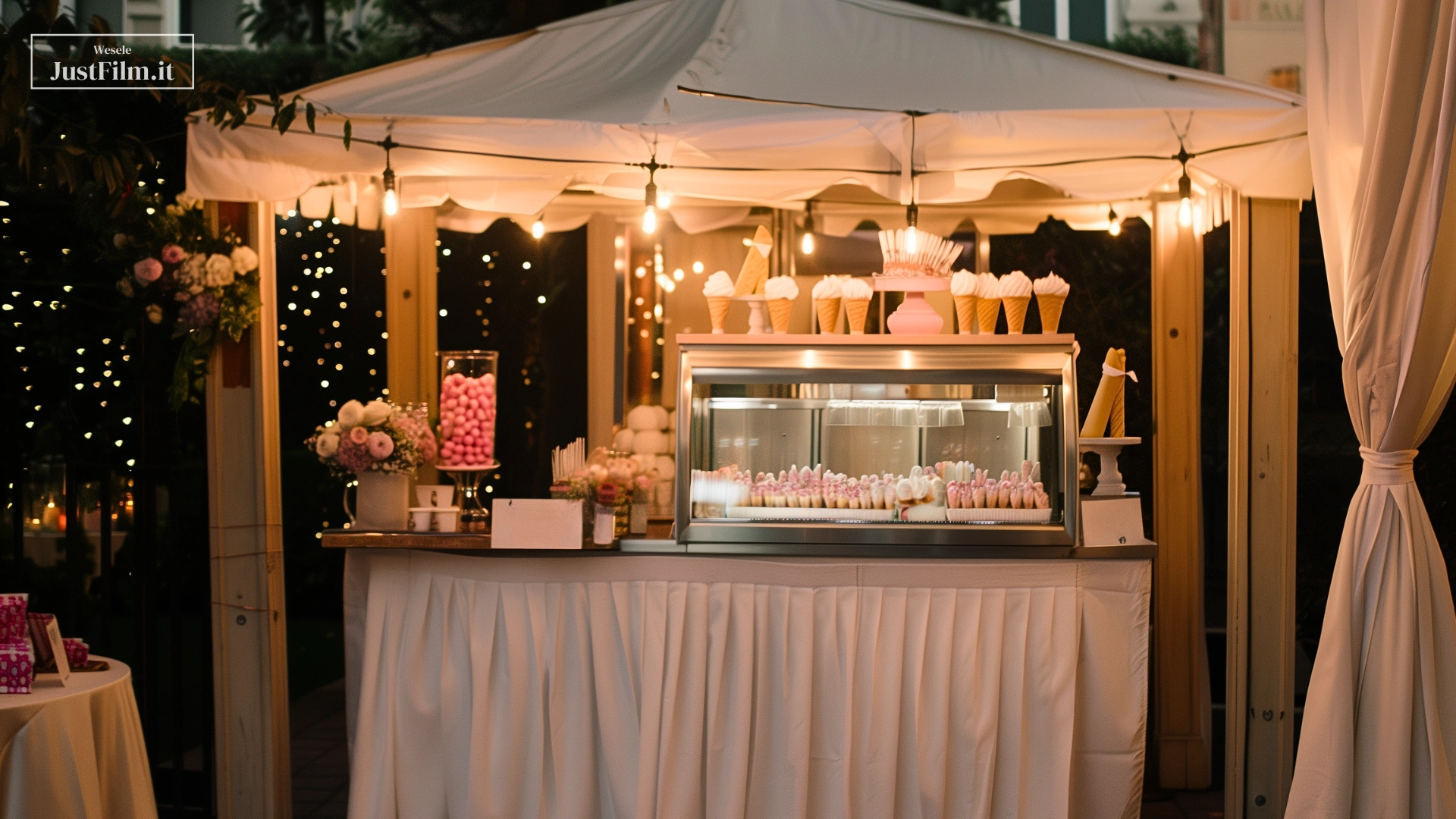 Thai ice cream at a wedding