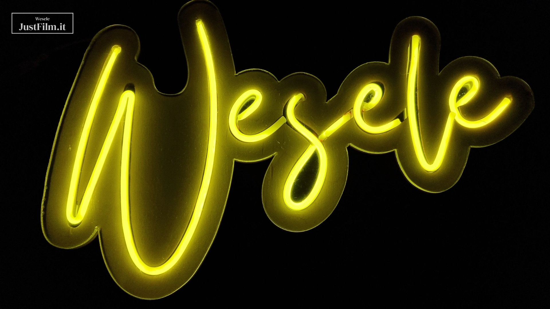 DIY wedding neon sign