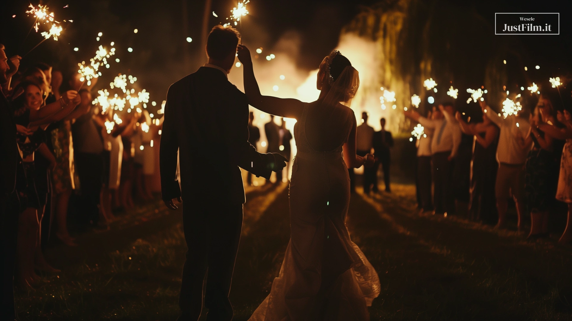 Sparklers for a wedding