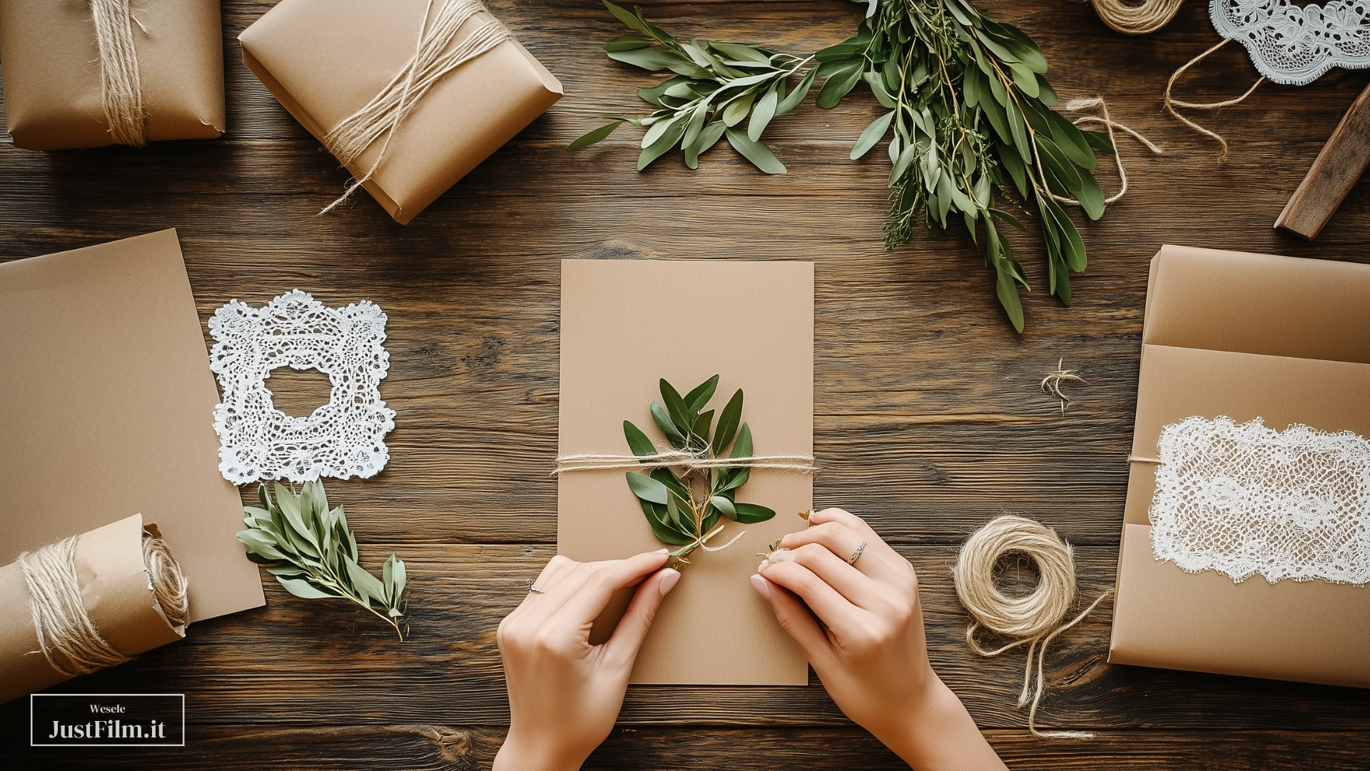 Creating invitations by hand: Scrapbooking