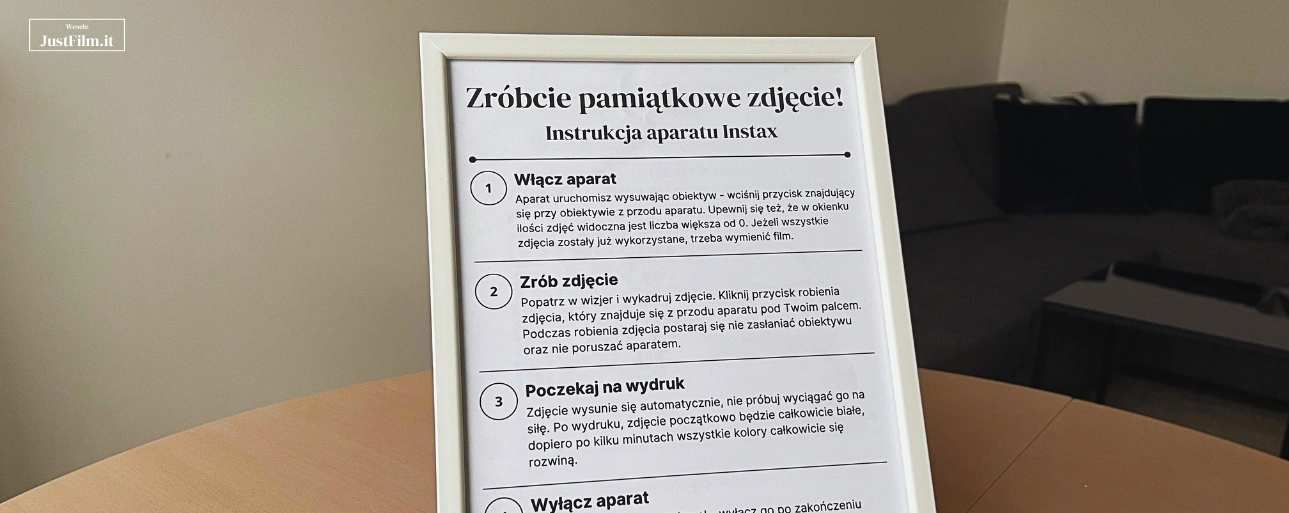 Weselna instrukcja Instaxa do pobrania