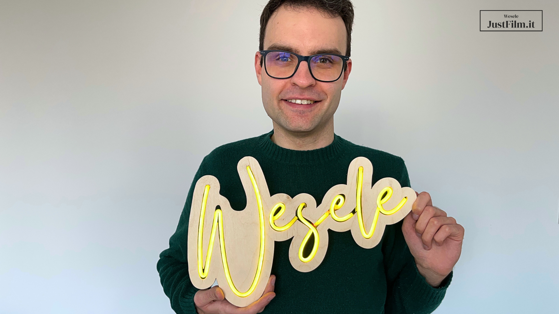 Neon led na wesele zrobiony samodzielnie