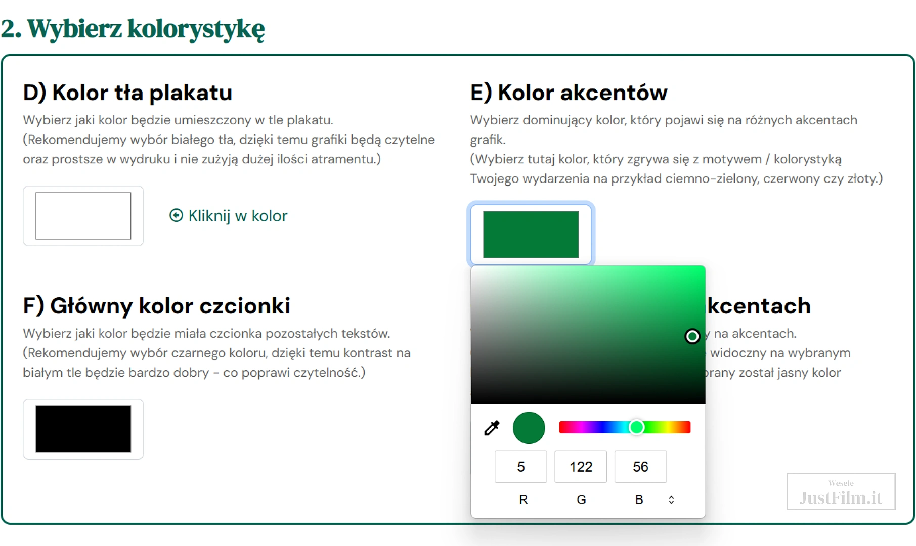 Kreator grafik z kodem QR na wesele